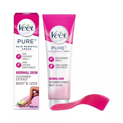 veet-pure-hair-removal-cream-normal-skin-with-cucumber-extract-100-gm