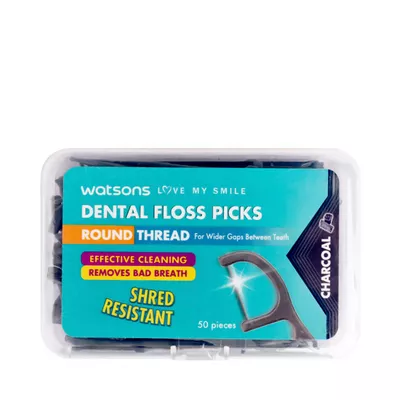 watson-dental-floss-picks-charcoal-50-pcs
